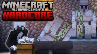 Minecraft Hardcore All Advancements [Ep-4] Making an Iron Golem Farm