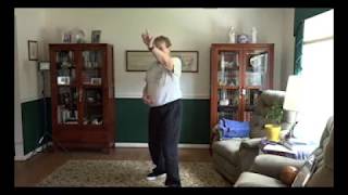 Learning Taiji (Tai Chi):  Yin-Yang Symbol Tracing Silk Reeling, Yang Side