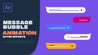 Text Message Bubble Animation in After Effects cc 2019