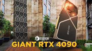 Giant NVIDIA RTX 4090 | Element 3d Tutorial  |  A lots of RTX 4090 Cards