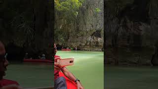 Phanak Island water caves Phang Nga Thailand