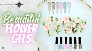 3D Flower Nails With Ablliz Dino Gel -Tutorial & Swatch