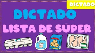 Dictado lista de Supermercado