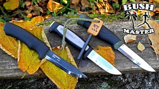 Нож Morakniv Robust против Mora Bushcraft Black и Morakniv Companion HeavyDuty