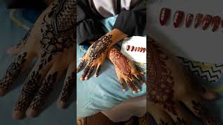 henna maroon pengantin#hennaart