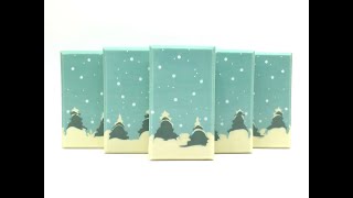 Snowfall at the twilight - Cold process soap