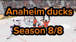 Anaheim ducks franchise mode season 8/8￼