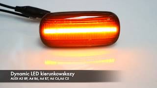 Pływające LED kierunkowskazy Audi A3 8P A4 B6 A4 B7 A6 C5 A6 C6