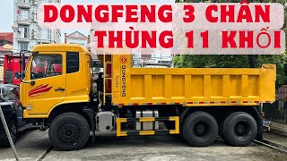 Xe Ben Dongfeng 3 Chân Thùng 11 Khối - LỚN NHẤT THỊ TRƯỜNG