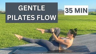 35 MIN GENTLE PILATES FLOW | At Home Beginner Pilates (No Equipment)