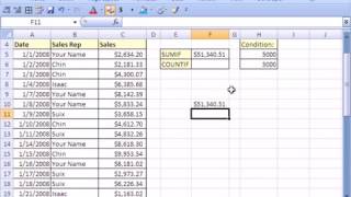 15 Excel Magic Trick #15  SUM or COUNT Above Some Limit!