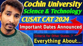 ✔ How to Crack CUSAT 2024 ⋮ Application Form, Eligibility Criteria, Exam Date, Exam Pattern & Cutoff