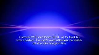 Bible Verses about the Bible, the Word - with ambient backing track