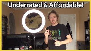 Ring Light Review!: RICO240B 18" Bi-Colour LED Ring Light PiXAPRO Essential Photo YouTuber Set Up!