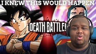 Reaction to Goku VS Superman (Dragon Ball VS DC Comics) | DEATH BATTLE!