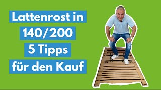 Lattenrost: 5 Tipps zum Kauf in 120/200 & 140/200