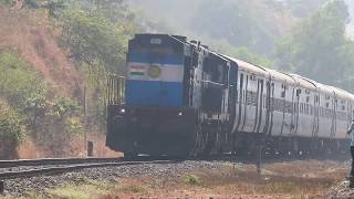 Netravati Express With Its Old Link Crossing My Madgaon Mandovi Express At Diwankhavati