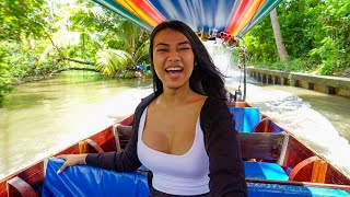 Turbo Longtail Riverboat in Bangkok Thailand - Khlong Lat Mayom Floating Market