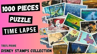 Disney Stamps Collection 1000 Pieces Trefl Puzzle | Time Lapse