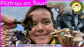 Riesenpilze im Hexenwald - entspannte Pilztour mit Pilzfrau im Hauswald! Pilze suchen im Oktober