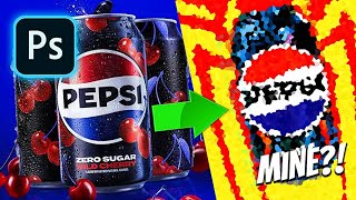 Making a SPIDERMAN Inspired PEPSI in Photoshop!