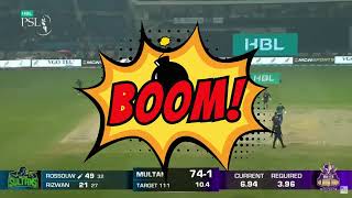 Match Winning bash By Rilee Rossouw | Peshawar vs Multan | Match 27 | Multan won😍