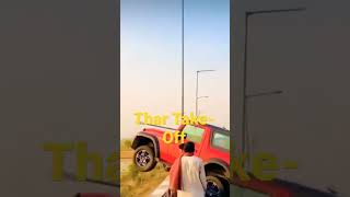 thar flying on road 😱😱 masti bank #shorts