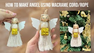 How to make Macrame Angel/ DIY Macrame Angel #diy #fypage #macrame #macrametutorial #macrameangel