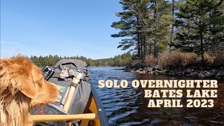 Solo Overnighter at Bates Lake, April 2023-Hammock Wild Camp