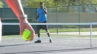 Gael Monfils practice