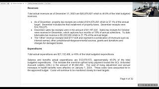 January 16, 2024 - Finance Committee Meeting