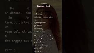 Chord Mahalini - Bohongi Hati #shorts#mahalini#bohongihati#