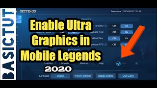 PART:1|How to Enable Ultra Graphics in Mobile legends 2020 | Enable Ultra Graphics on REDMI NOTE 8