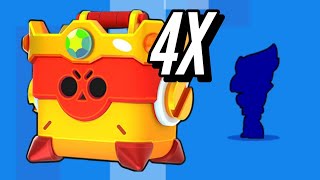 Brawl Stars 4X Omega Box Opening! (FREE Gems + Legendary Brawler)