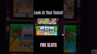 Look At That Ticket! #fnsslots #slotmachine #slots #casino #gambling #trending #vgt #printnsprint