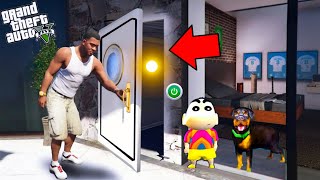 I OPENED THE MOST ULTIMATE SECRET DOOR OF FRANKLIN HOUSE IN GTA 5 WITH SHINCHAN AND CHOP