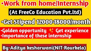 Work from home job for UG &PG students|Internship for UG&PG|Teaching job | Get stipend|Chemistry