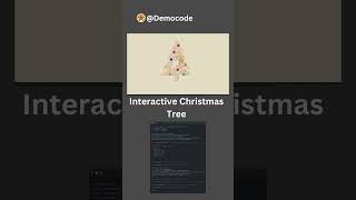 Interactive Christmas Tree animation using GSAP  #codepen