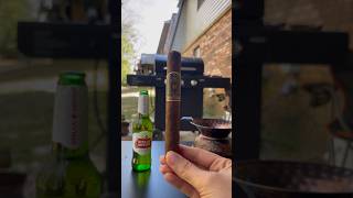 ☀️ Enjoying this Alec Bradley Cigar & Stella Artois🍺💨 #cigars #cigarlover #asmr #shorts