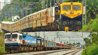 STUNNING DIESEL and Dead ELECTRIC !! ROUTE DIVERTED VISHWAMANAVA EXPRESS | Indian Railways