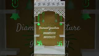 3*3.5 customised mandir golden white #mandir #diamondfurniture #9999830331