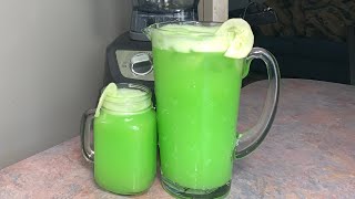 AGUA FRESCA DE PEPINO CON LIMÓN. Como preparar agua de pepino y limón deliciosa . Agua para fiestas.