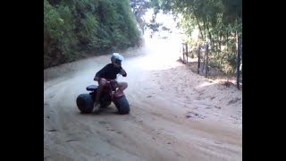 Honda ATC 70 Off road Stunt Wheelie Drift Fun