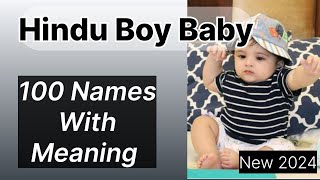 latest Hindu boy baby names with meaning 2024 | Top Names with Meaning #hinduboynames