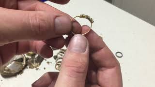 5 rings day  metal detecting finds with cox 3030 in water