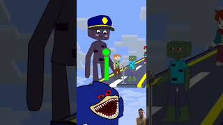 Enderman & Sonic Jump Challenge with Noob x alex x Steve x Bacon #shorts #animation