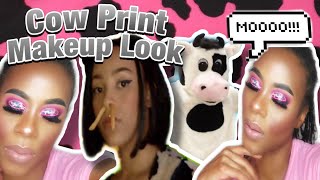 Cow Print Make-up Look ft. Ccolor Cosmetics Unisex 2 Palette| Chit Chat GRWM| My Mental Health