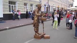 День Киева. Живые скульптуры на улице Сагайдачного #Celebration Day #Kiev. Living #sculptures #Киев