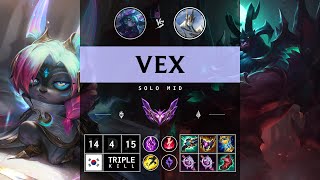 Vex Mid vs Galio - KR Master Patch 14.13