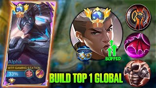 Alpha Top Global No 1 Build 💥Alpha Meta-Alpha One Shot Build-Alpha Top 1 Global-MLBB